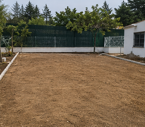 Nivelación de parcelas y jardines